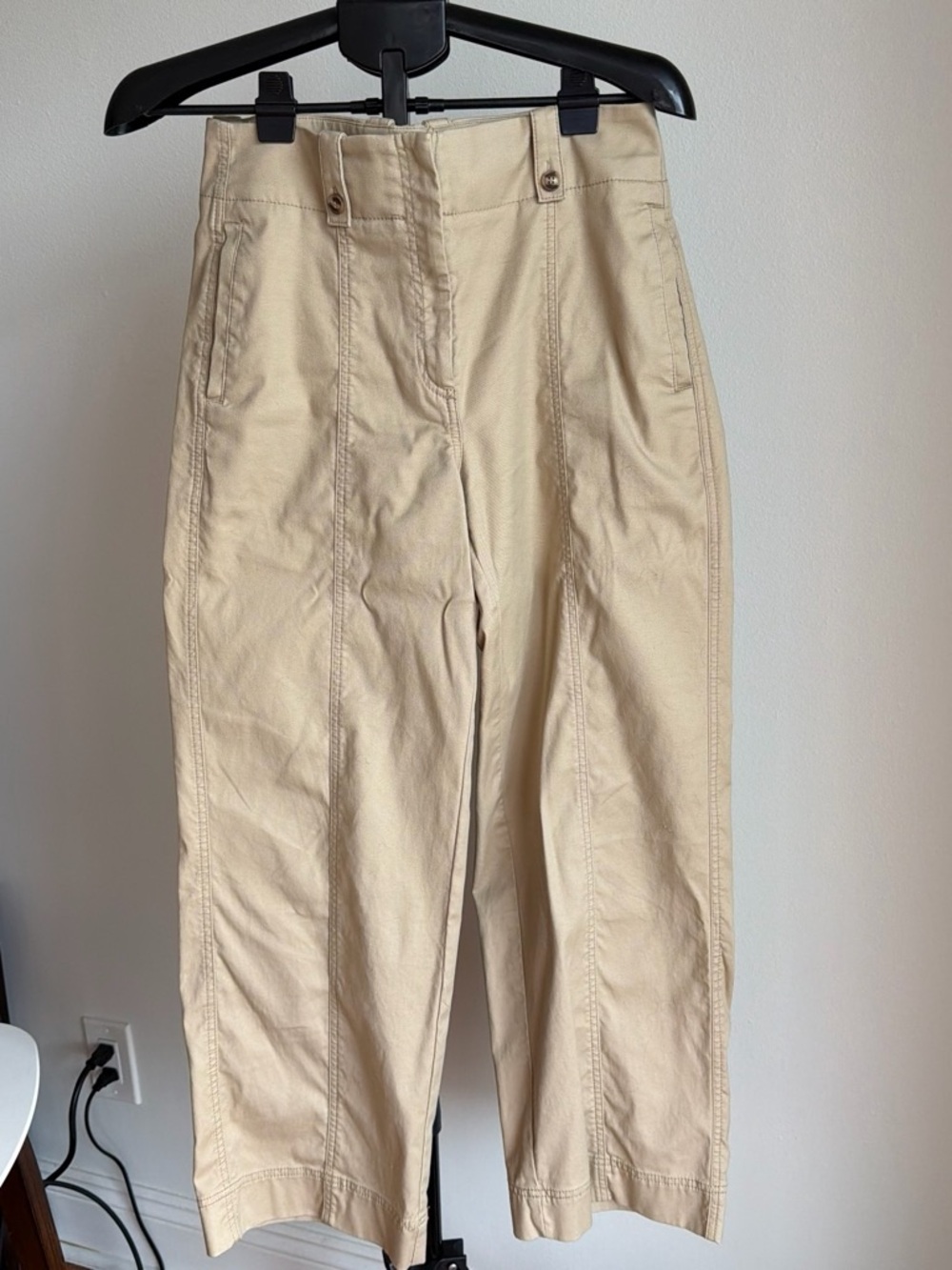 Chico's Tan High-Waist Unisex Chinos